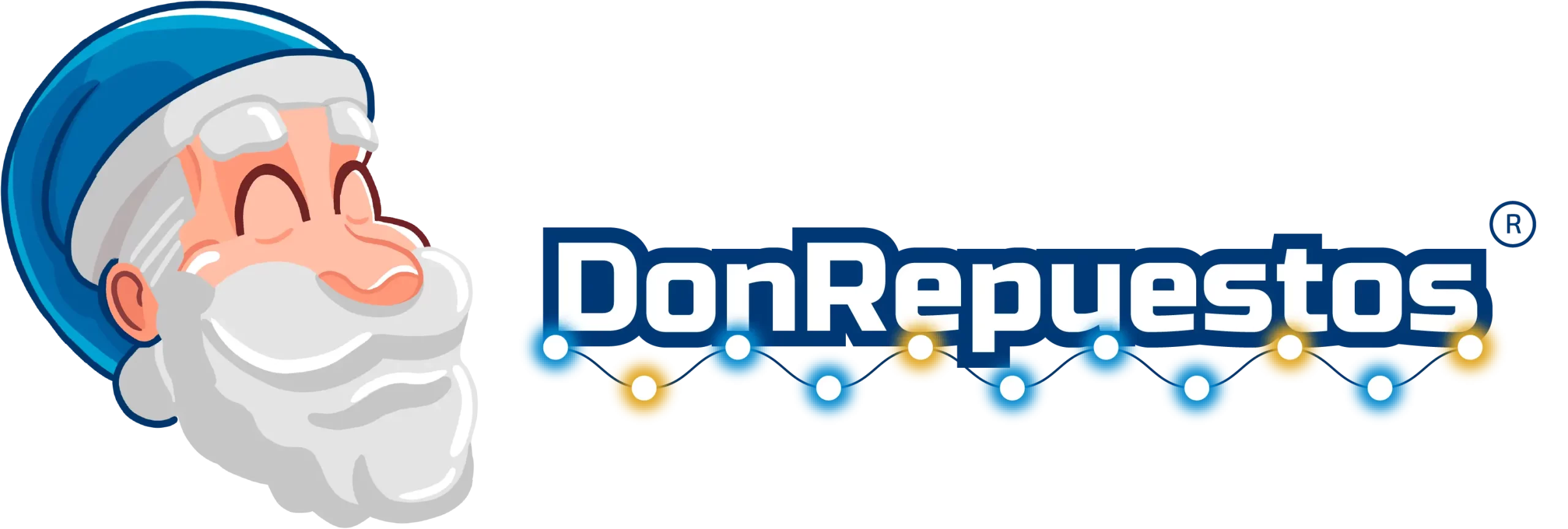 logo don repuestos horizontal navidad